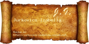 Jurkovics Izabella névjegykártya